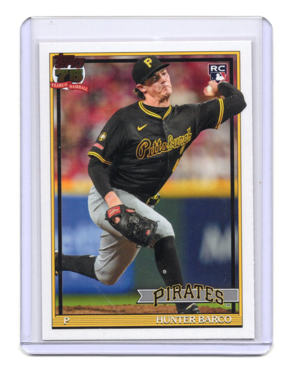 2026 Topps Series 2 Hunter Barco #91B2-15 1991 Topps Anniversary Pirates RC