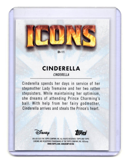 2025 Topps Chrome Disney Elsa Card Disney Icons #DI-24