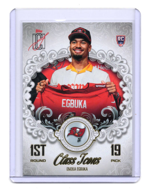 2025 Topps Signature Class Emeka Egbuka Card Class Icons  Buccaneers #CI-20