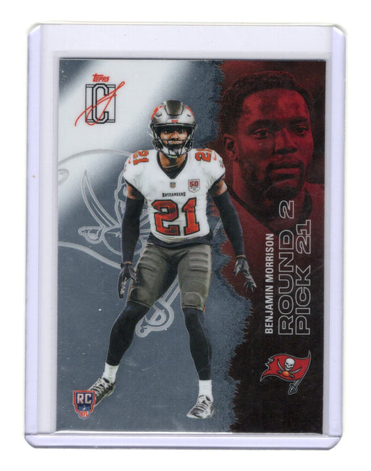 2025 Topps Signature Class Benjamin Morrison Card Chrome RC  Buccaneers #148