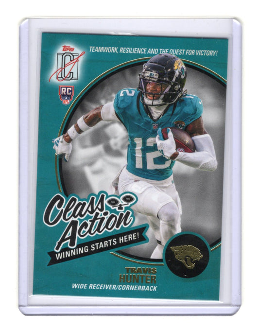 2025 Topps Signature Class Travis Hunter Card Class Action Jaguars #CA-15