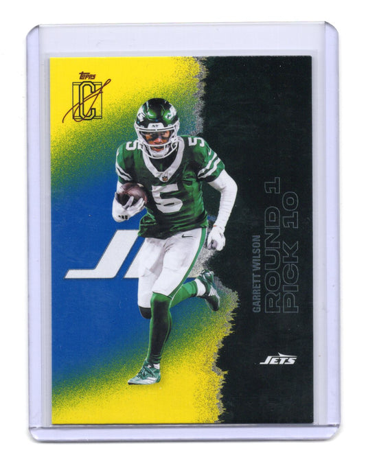 2025 Topps Signature Class Garrett Wilson Card Blue & Yellow New York Jets #41