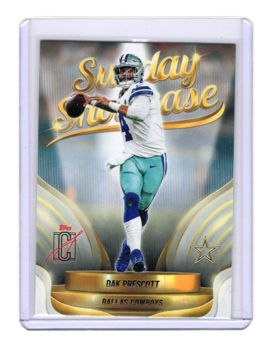 2025 Topps Signature Class Dak Prescott Card Sunday Showcase Dallas