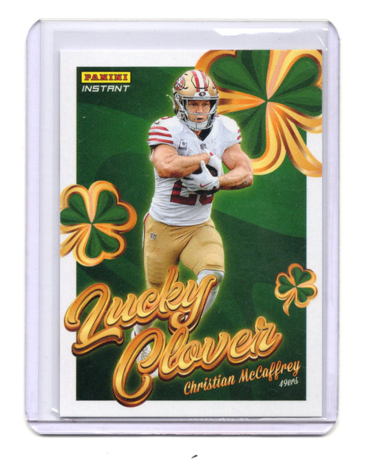 2025 Panini Instant Lucky Clover Christian McCaffrey Card  49ers #10