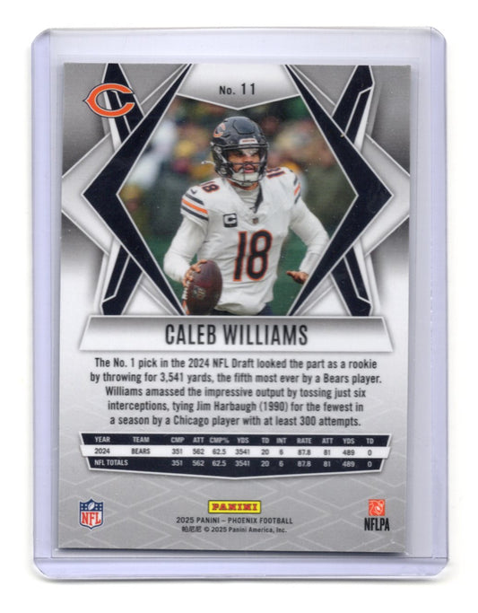 2025 Panini Phoenix #11 Caleb Williams Chicago Bears Card