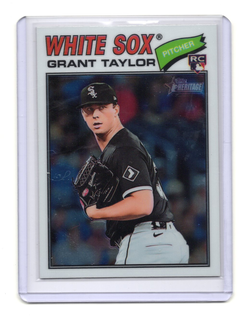 2026 Topps Heritage Grant Taylor Card Chrome RC Chicago Glossy Finish