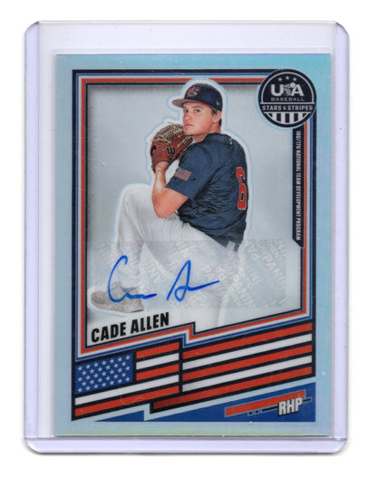 2026 Panini Stars & Stripes Prizm #174 Cade Allen Auto