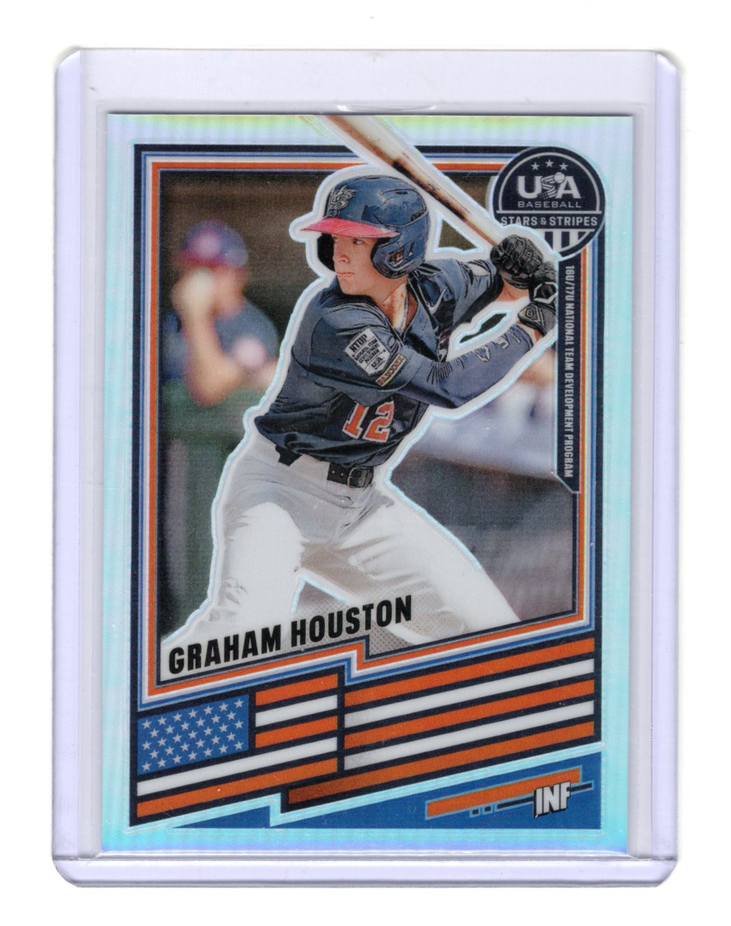 2026 Panini Stars & Stripes Prizm USA Baseball Graham Houston Card USA #187