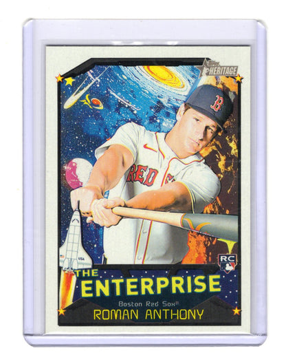 2026 Topps Heritage Roman Anthony Card The Enterprise Red Sox #TE-RA