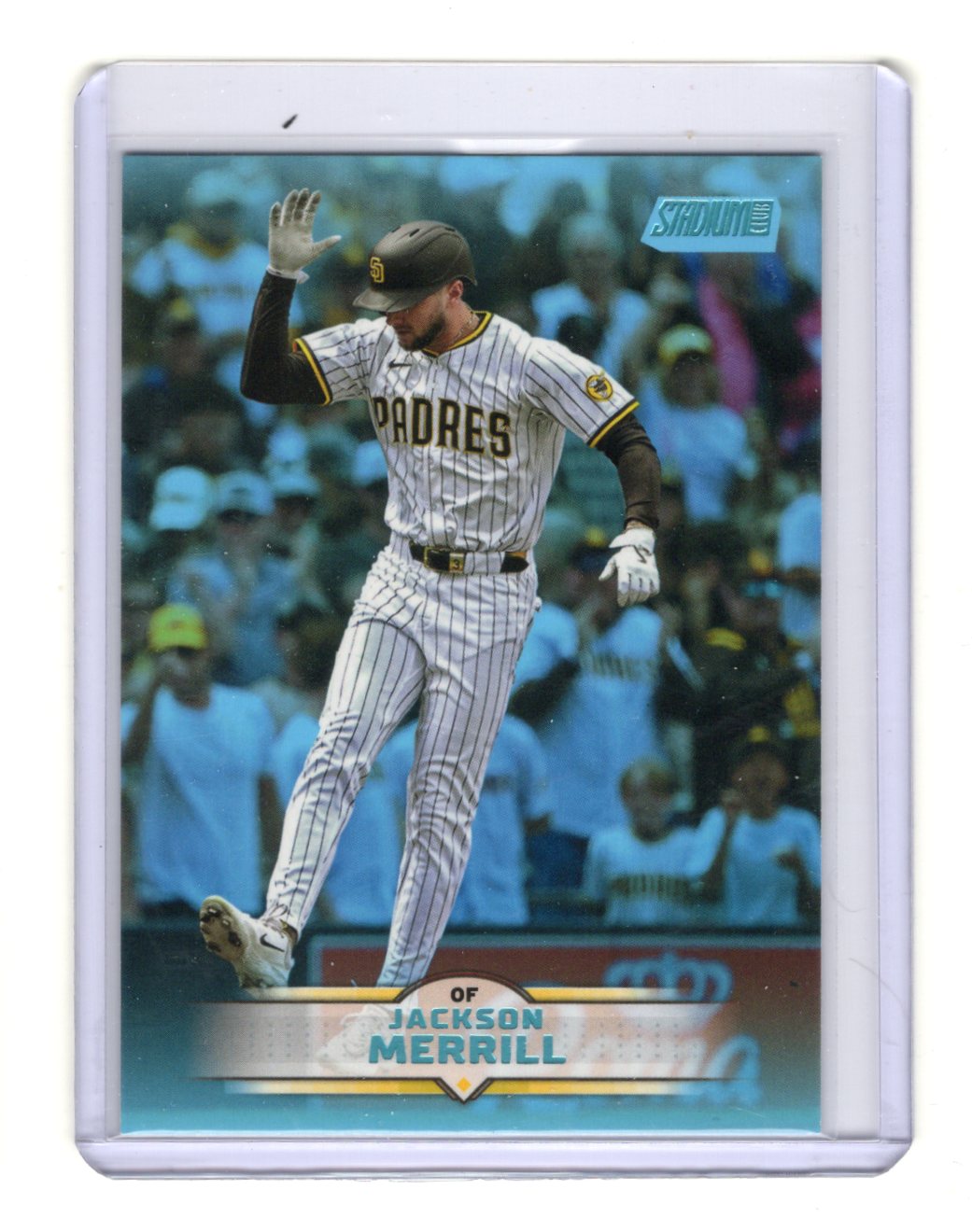 2025 Stadium Club Jackson Merrill Card Light Blue Foil Padres #109