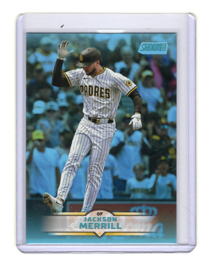2025 Stadium Club Jackson Merrill Card Light Blue Foil Padres #109