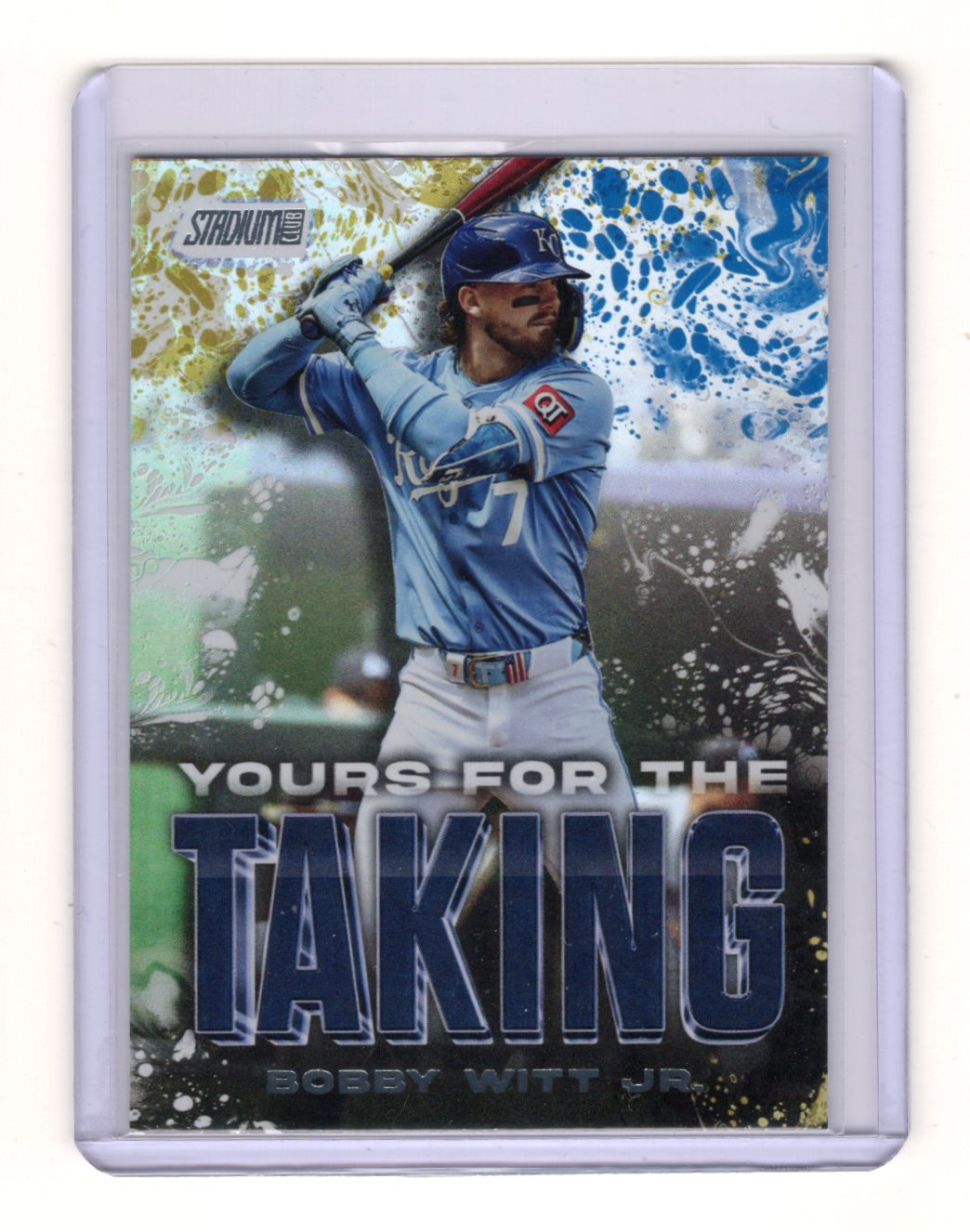 2025 Stadium Club Bobby Witt Jr. Card Yours for the Taking Royals #YK-16