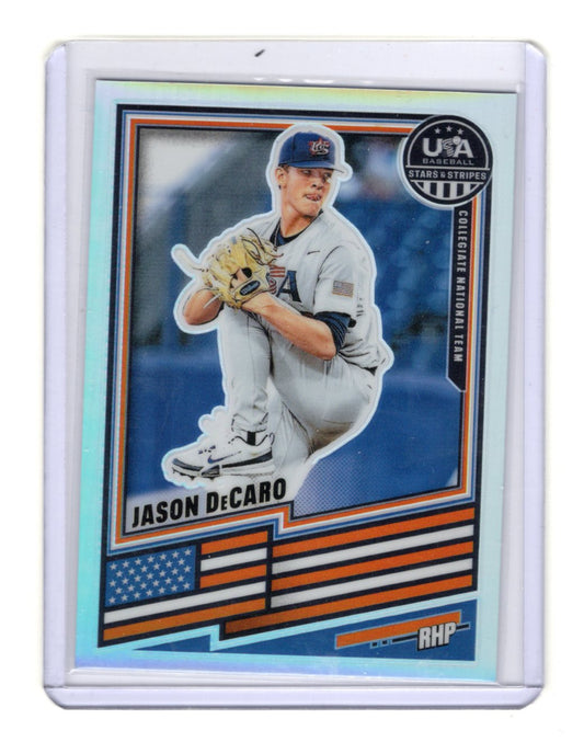 2026 Panini Stars & Stripes Prizm USA Baseball Jason DeCaro Card USA #105