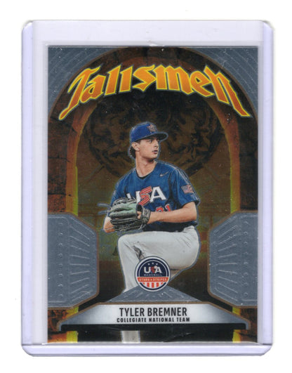 2026 Panini Stars & Stripes Prizm USA Baseball Tyler Bremner  Talisman USA #21