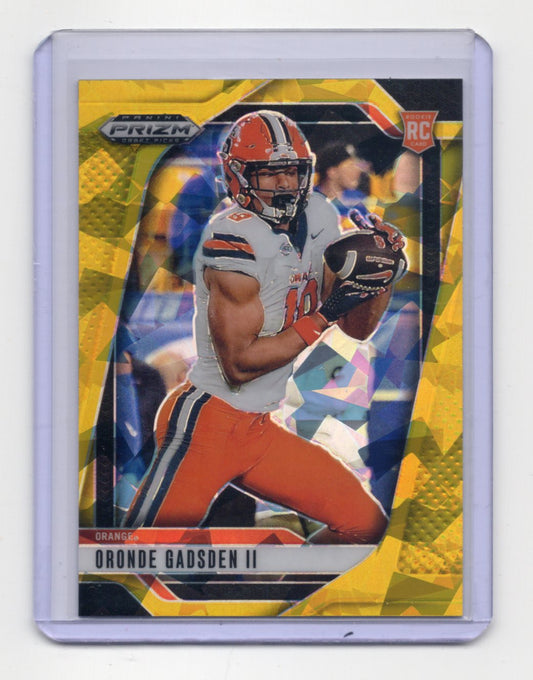 2025 Panini Prizm Draft Picks Oronde Gadsden II Card Prizms Gold Ice  Orange