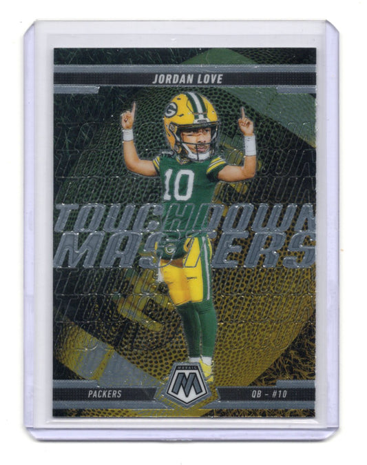 2025 Panini Mosaic Jordan Love Card Touchdown Masters Green Bay Packers #15
