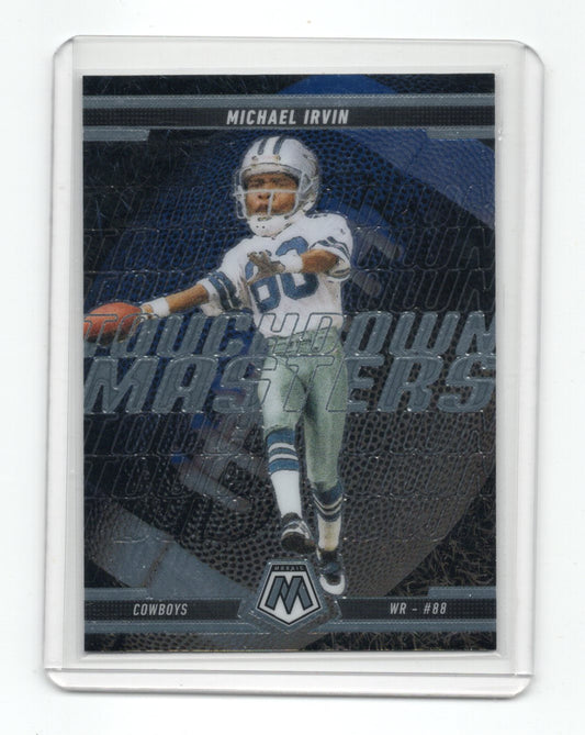 2025 Panini Mosaic Michael Irvin Card Touchdown Masters Dallas Cowboys #18