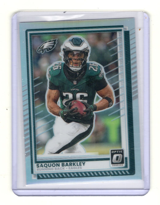 2025 Donruss Optic Saquon Barkley Card Holo Philadelphia Eagles #15