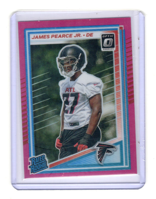 2025 Donruss Optic James Pearce Jr. Card Pink RC Atlanta Falcons #240