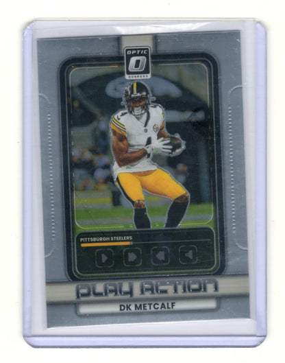 2025 Donruss Optic DK Metcalf Card Play Action Pittsburgh Steelers #15