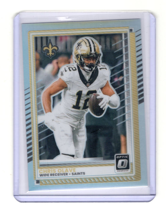 2025 Donruss Optic Chris Olave Card Holo New Orleans Saints #73