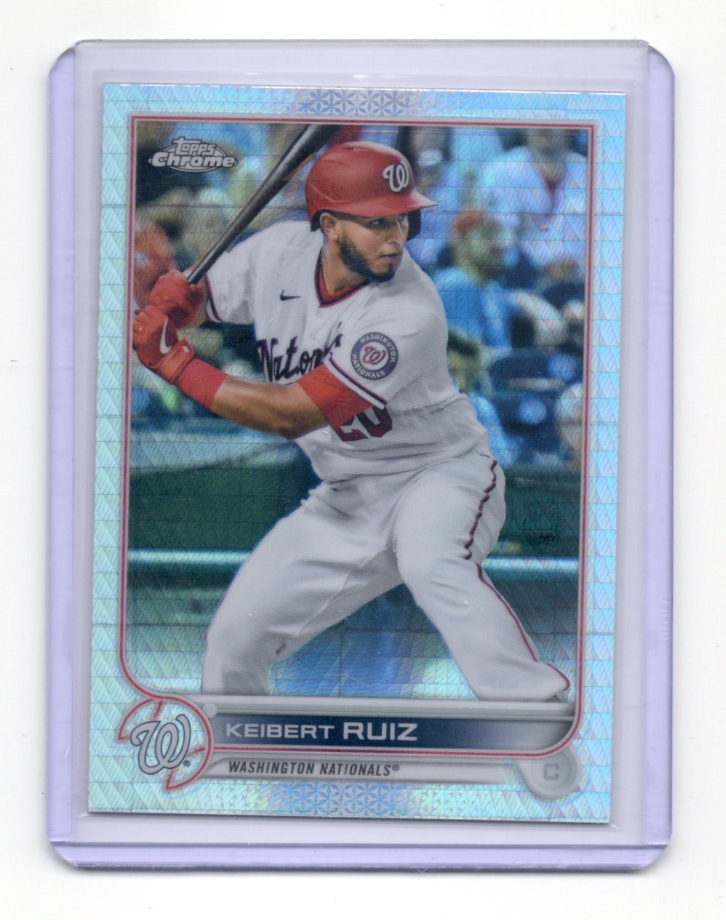 2022 Topps Chrome Keibert Ruiz Card Washington Nationals #218