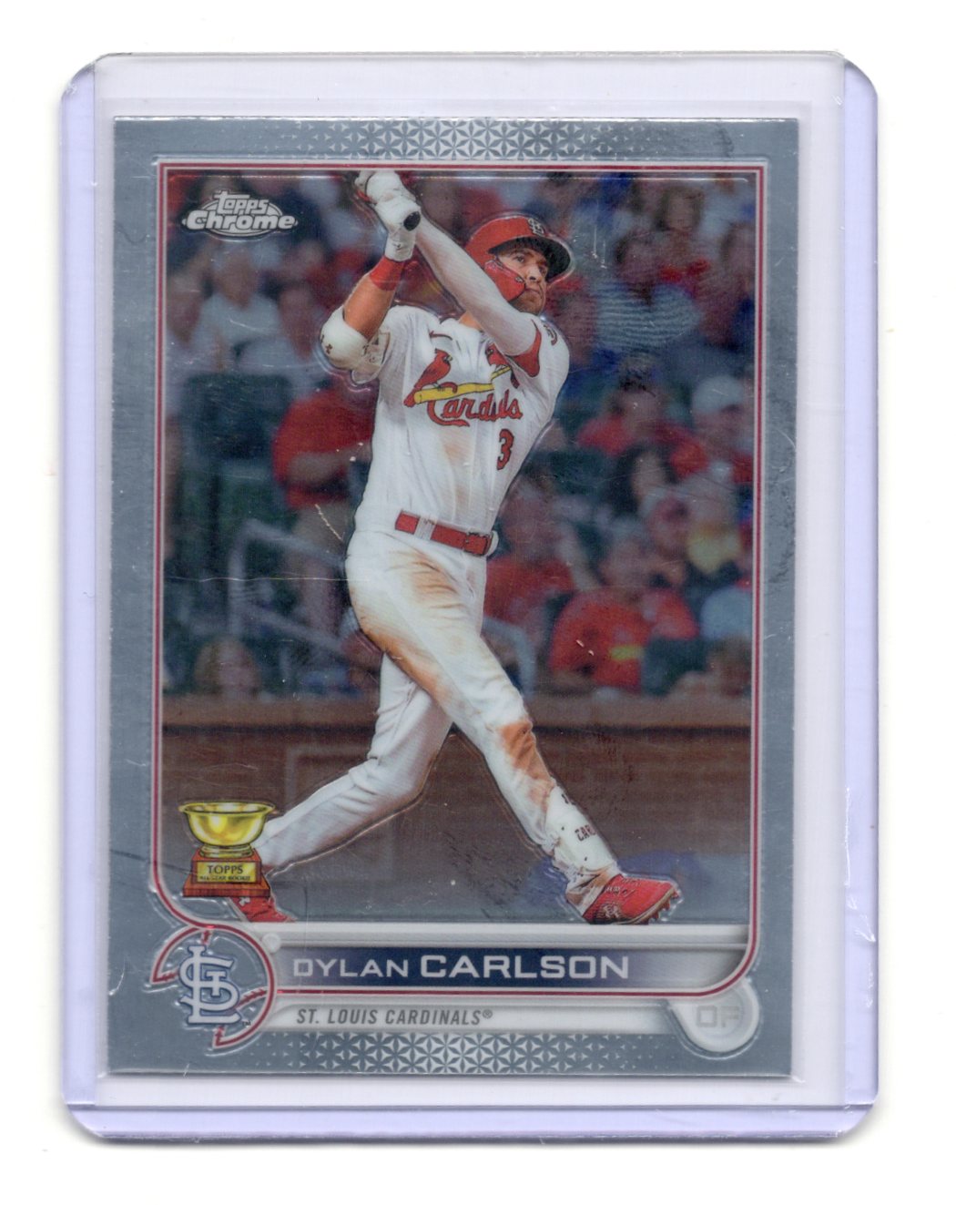 2022 Topps Chrome Dylan Carlson Card St. Louis Cardinals #158