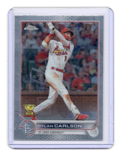 2022 Topps Chrome Dylan Carlson Card St. Louis Cardinals #158