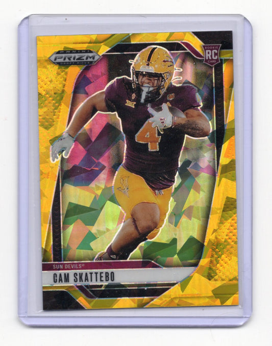 2025 Panini Prizm Draft Picks Cam Skattebo  Prizms Gold Ice Arizona State