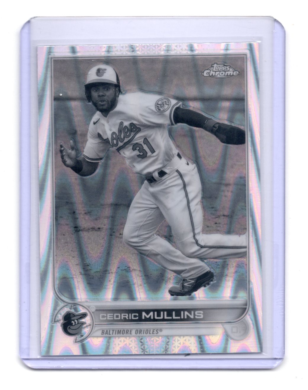 2022 Topps Chrome Sonic Cedric Mullins Card RayWave Refractor  Orioles #120