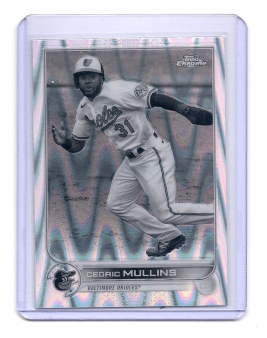2022 Topps Chrome Sonic Cedric Mullins Card RayWave Refractor  Orioles #120