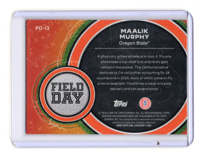 2025 Bowman University Best Maalik Murphy Card Field Day  Beavers