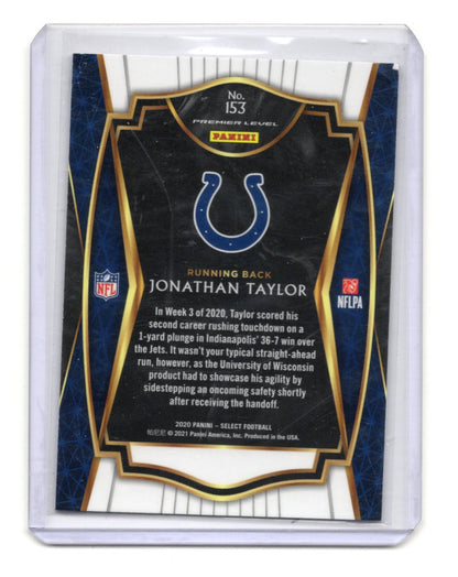 2020 Panini Select Jonathan Taylor Card RC Indianapolis Colts #153
