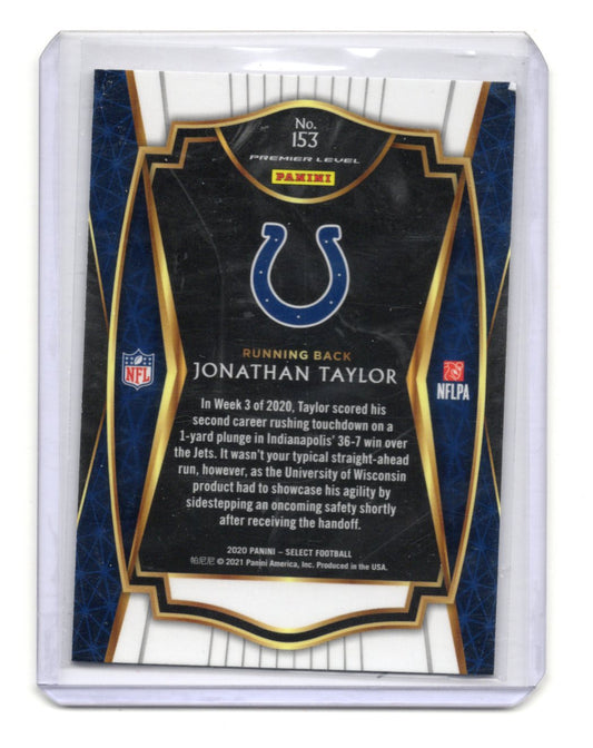 2020 Panini Select Jonathan Taylor Card RC Indianapolis Colts #153