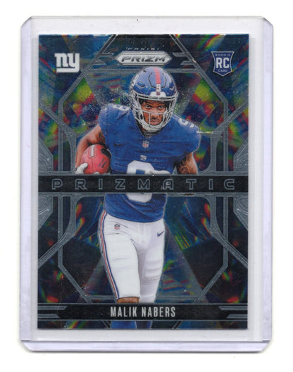 2024 Panini Prizm Malik Nabers Card Prizmatic New York Giants #13