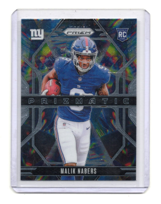 2024 Panini Prizm Malik Nabers Card Prizmatic New York Giants #13