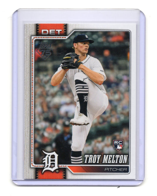 2026 Topps Troy Melton Card RC Detroit Tigers #212