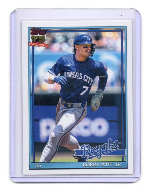 2026 Topps Bobby Witt Jr. Card 1991 Topps Baseball 35th Anniversary (Series One)