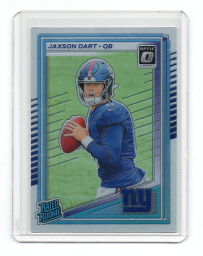 2025 Donruss Optic Jaxson Dart Card RC New York Giants #273