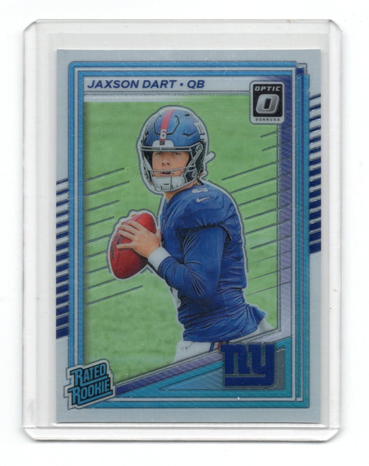 2025 Donruss Optic Jaxson Dart Card RC New York Giants #273