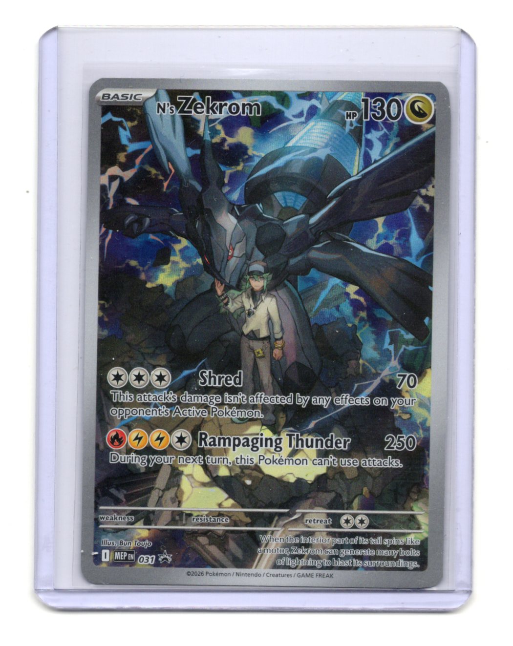 Pokemon: Mega Evolution Promo N's Zekrom Card Promo,Holo #031