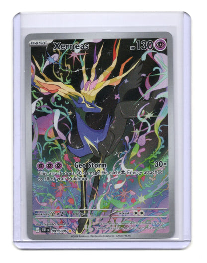 Pokemon Chaos Rising Xerneas Card Holo #091/086