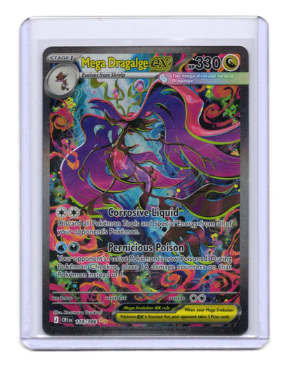 Pokemon Chaos Rising Mega Dragalge ex Card Holo #118/086