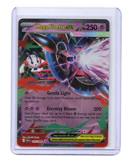 Pokemon Chaos Rising Mega Floette ex Card Holo #035/086