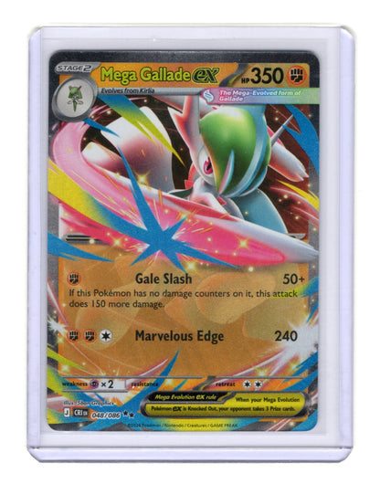 Pokemon Chaos Rising Mega Gallade ex Card Holo #048/086