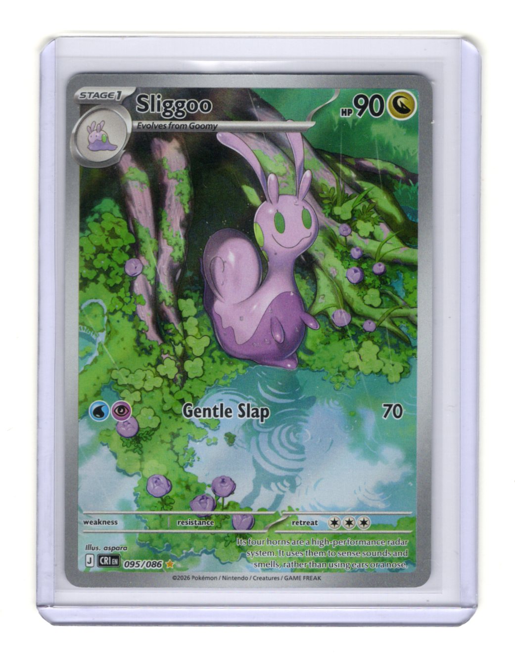 Pokemon Chaos Rising Sliggoo Card Holo #095/086