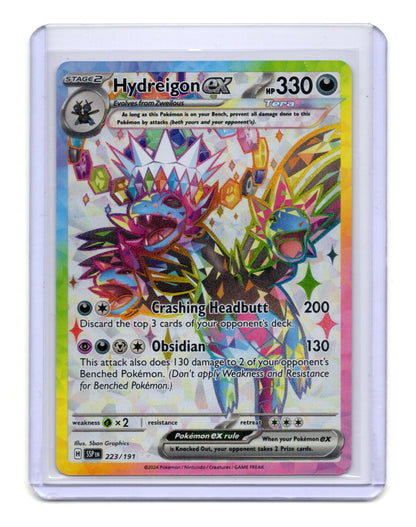 Pokemon  Surging Sparks Hydreigon ex Card Ultra Rare,Holo #223/191
