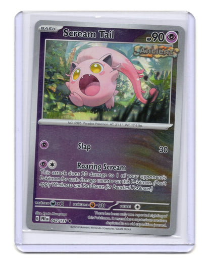 Pokemon Prismatic Evolutions Scream Tail Card Uncommon #042/131