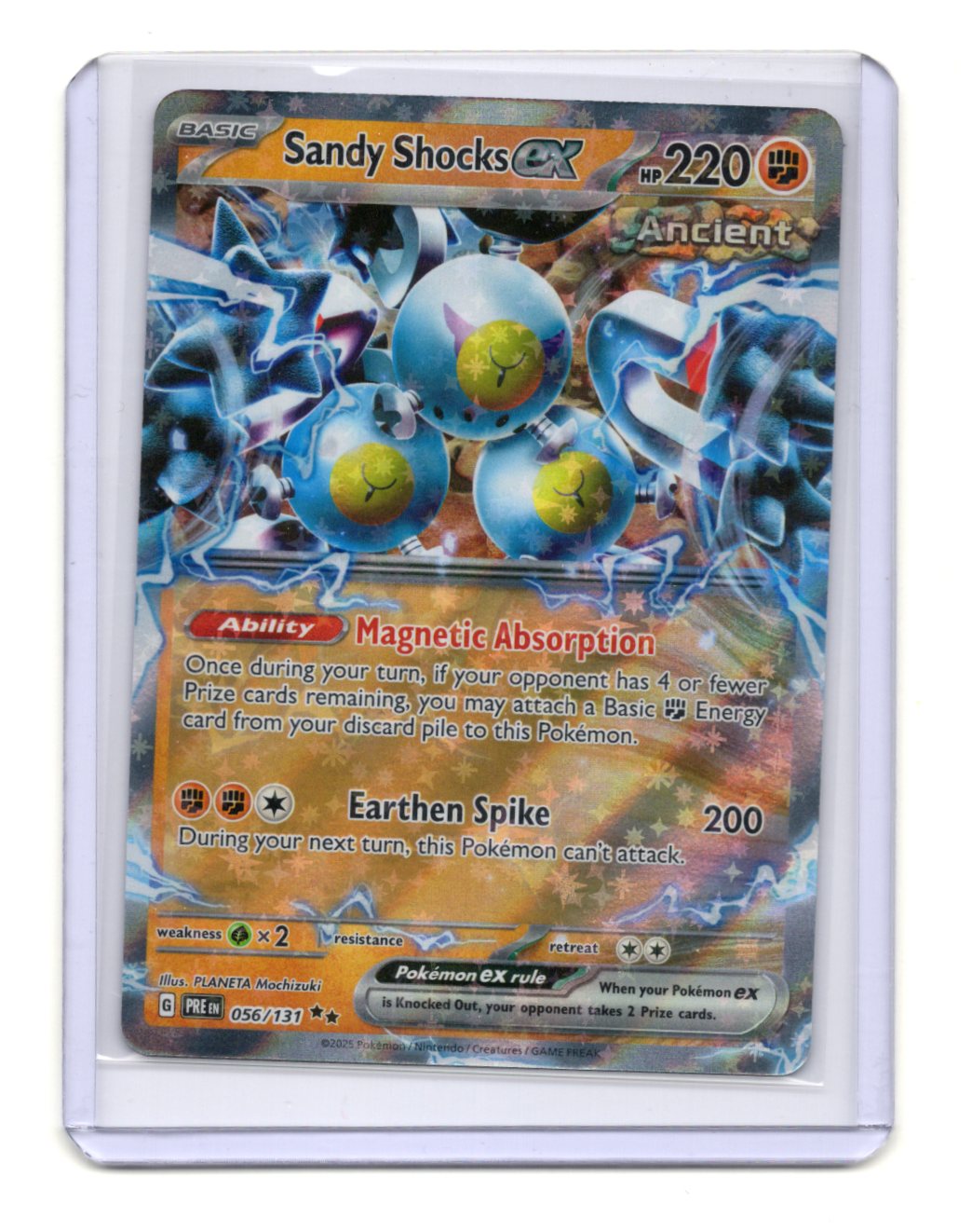 Pokemon Prismatic Evolutions Sandy Shocks ex Card Holo #056/131