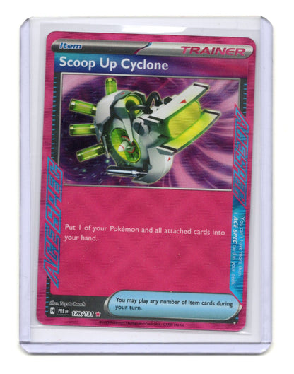 Pokemon Prismatic Evolutions Scoop Up Cyclone Card Holo #128/131